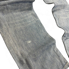 TWC Vintage Diesel Larkee Straight Jeans in blauem Denim mit leichter Abnutzung am Bein