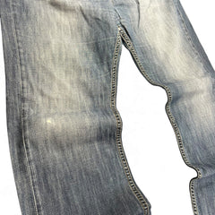 TWC Vintage Levi’s 527 Bootcut Jeans in verwaschenem Blau mit klassischer Denim-Waschung und sichtbaren Nähten
