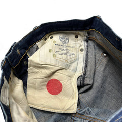 TWC Vintage Ralph Lauren Denim&Supply Jeans mit japanischem Selvedge-Label und rotem Punkt auf der Innentasche