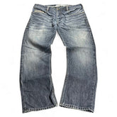TWC Vintage Diesel Straight USA Jeans in verwaschenem Blau mit geradem Bein und Vintage-Waschung