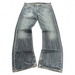 TWC Vintage Levi's 527 Bootcut Jeans in verwaschenem Blau mit klassischem Five-Pocket-Design