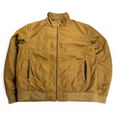 TWC Vintage braune Lacoste Vintage-Jacke mit Reißverschluss, Stehkragen und gerippten Bündchen