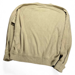 TWC Vintage Lacoste Pullover in Beige mit Rundhalsausschnitt und gerippten Bündchen, Rückansicht