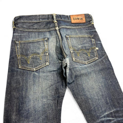 TWC Vintage Edwin Jeans aus japanischem Selvedge-Denim in Dunkelblau mit charakteristischen Gesäßtaschen-Nähten