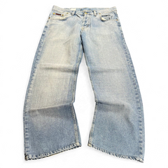 TWC Vintage Dolce&Gabbana Baggy Jeans in hellblauem Denim mit weitem Bein und Vintage-Waschung
