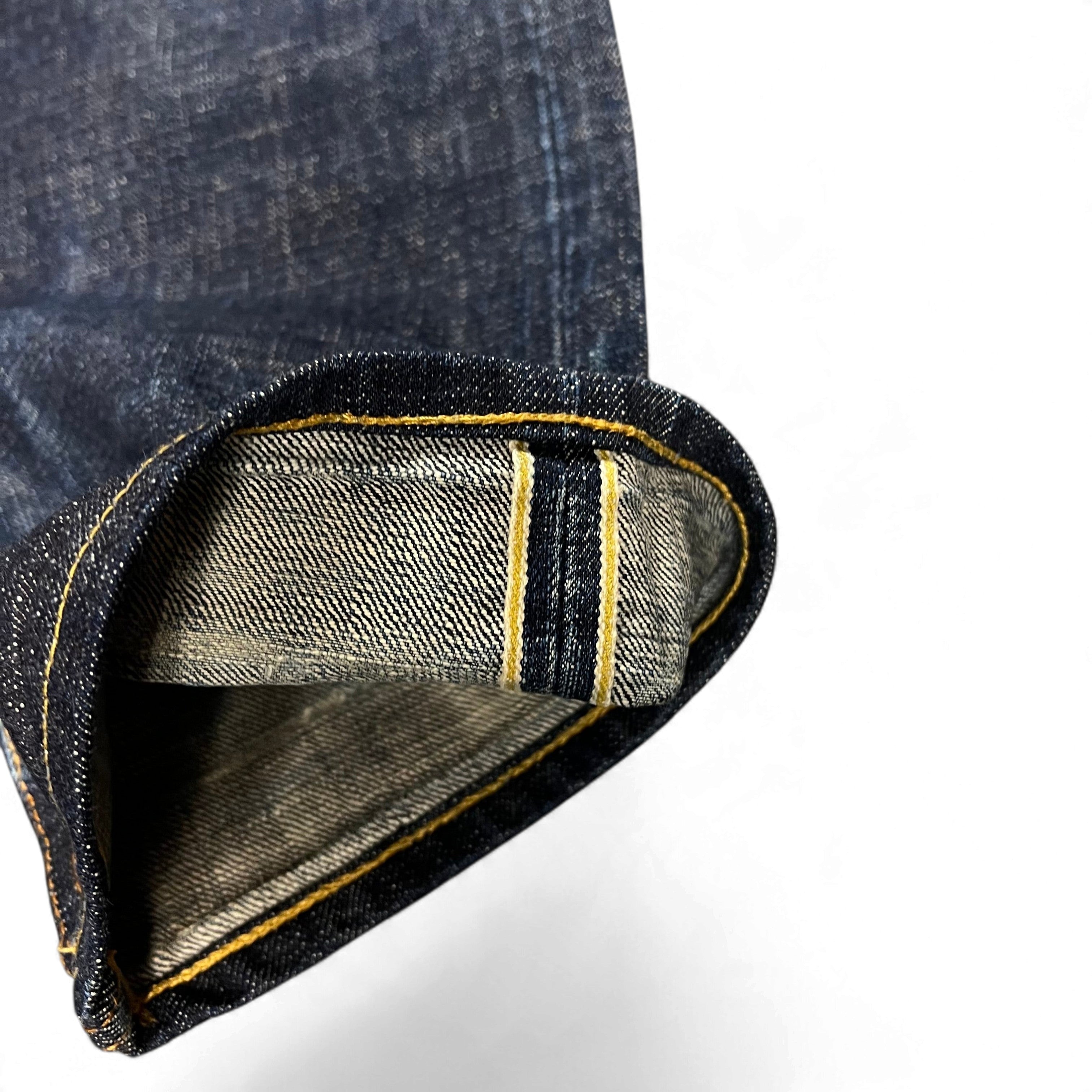 TWC Vintage Ralph Lauren Denim&Supply Jeans mit umgeschlagenem Saum und charakteristischer japanischer Selvedge-Kante