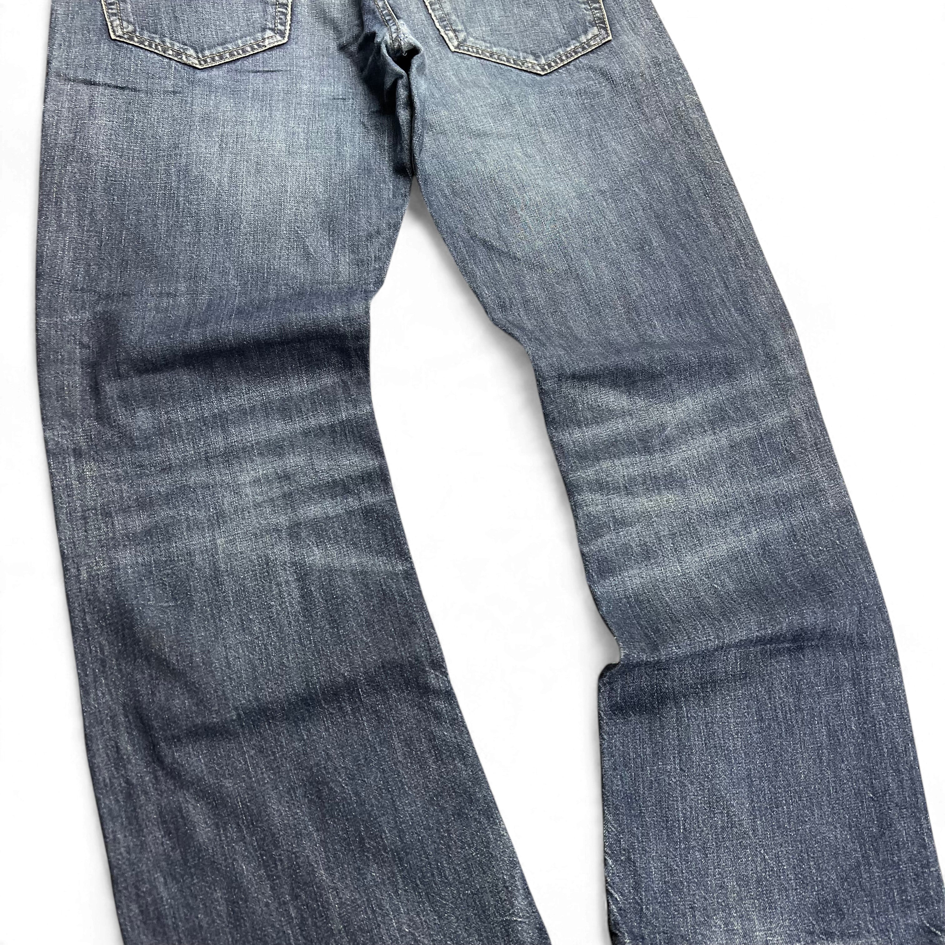 TWC Vintage Diesel New-Fanker Bootcut Jeans in verwaschenem Blau mit klassischem Denim-Schnitt