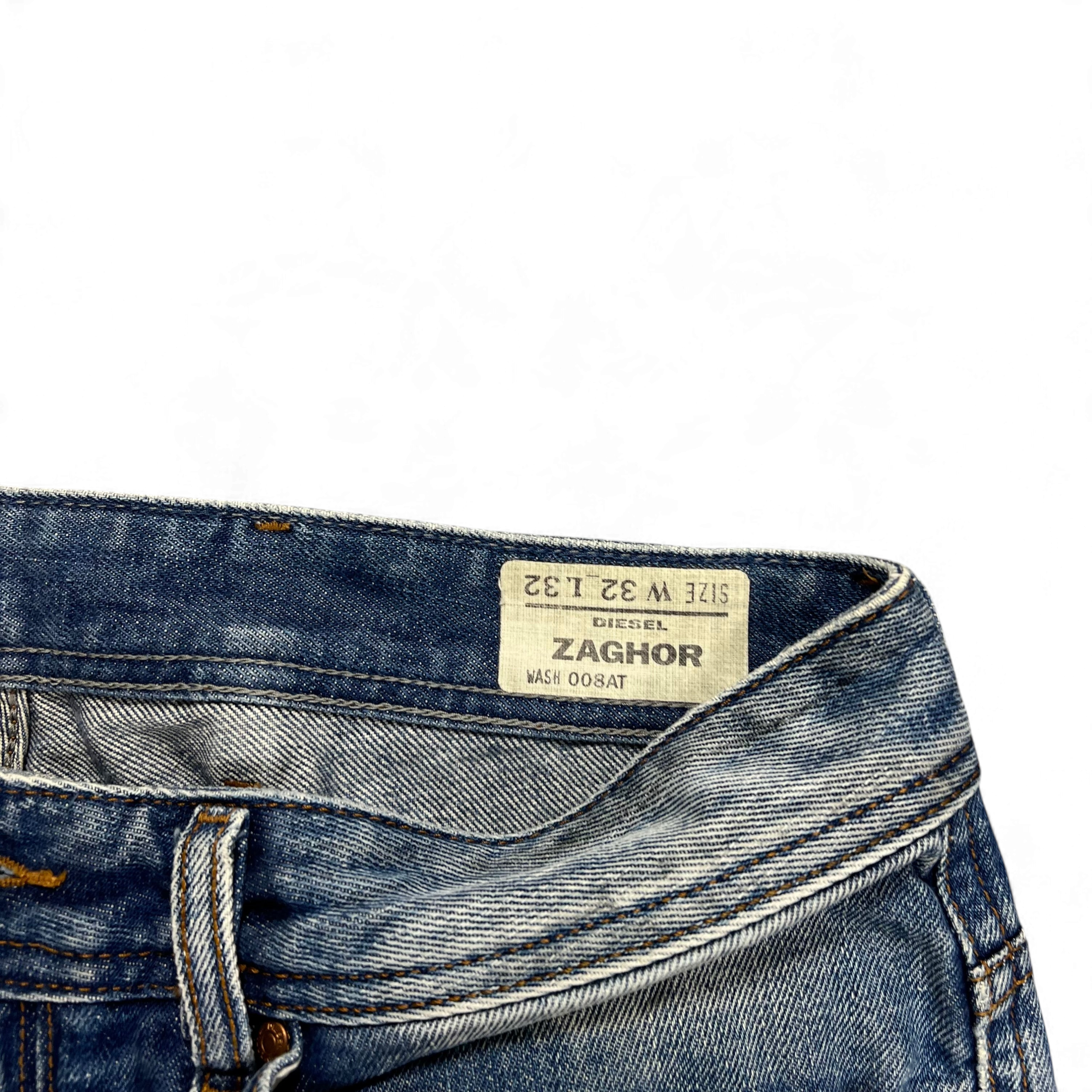TWC Vintage Diesel Zaghor Bootcut Jeans mit Innenetikett und Waschung 008AT