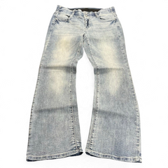 TWC Vintage Damen Y2K Bootcut Jeans in hellblauem Denim mit verwaschener Optik und klassischem Schnitt