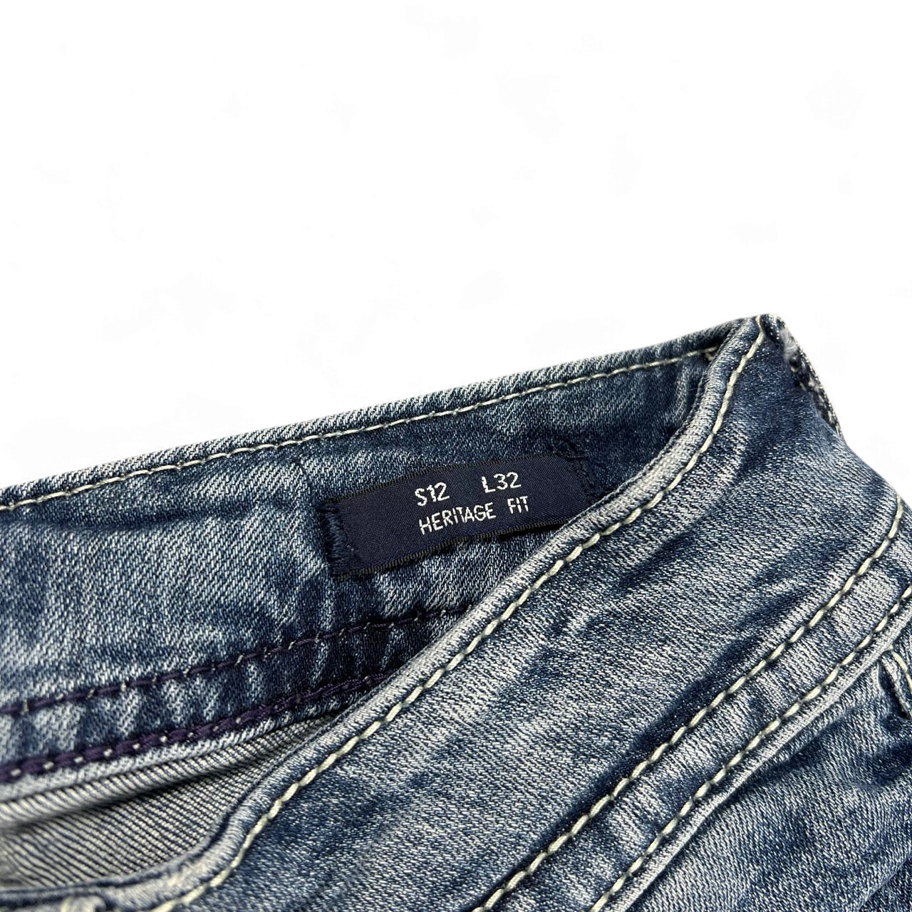 TWC Vintage Damen Y2K Bootcut Jeans in Blau mit Heritage Fit Etikett am Bund
