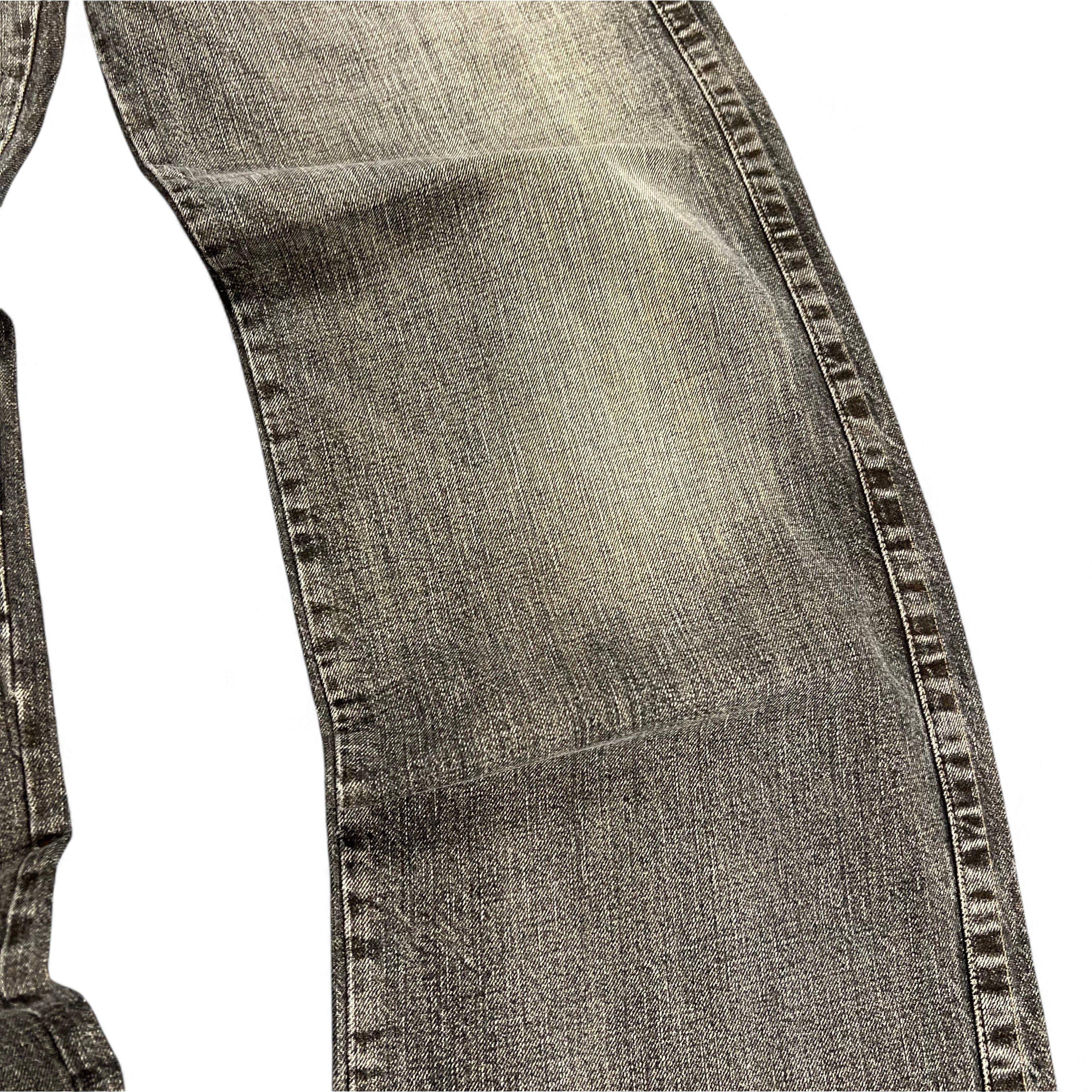 TWC Vintage Armani Baggy Jeans in verwaschenem Grau mit weiter Passform und klassischer Denim-Struktur