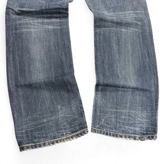 TWC Vintage Diesel Waykee Straight Jeans in verwaschenem Blau mit geradem Bein und Vintage-Waschung