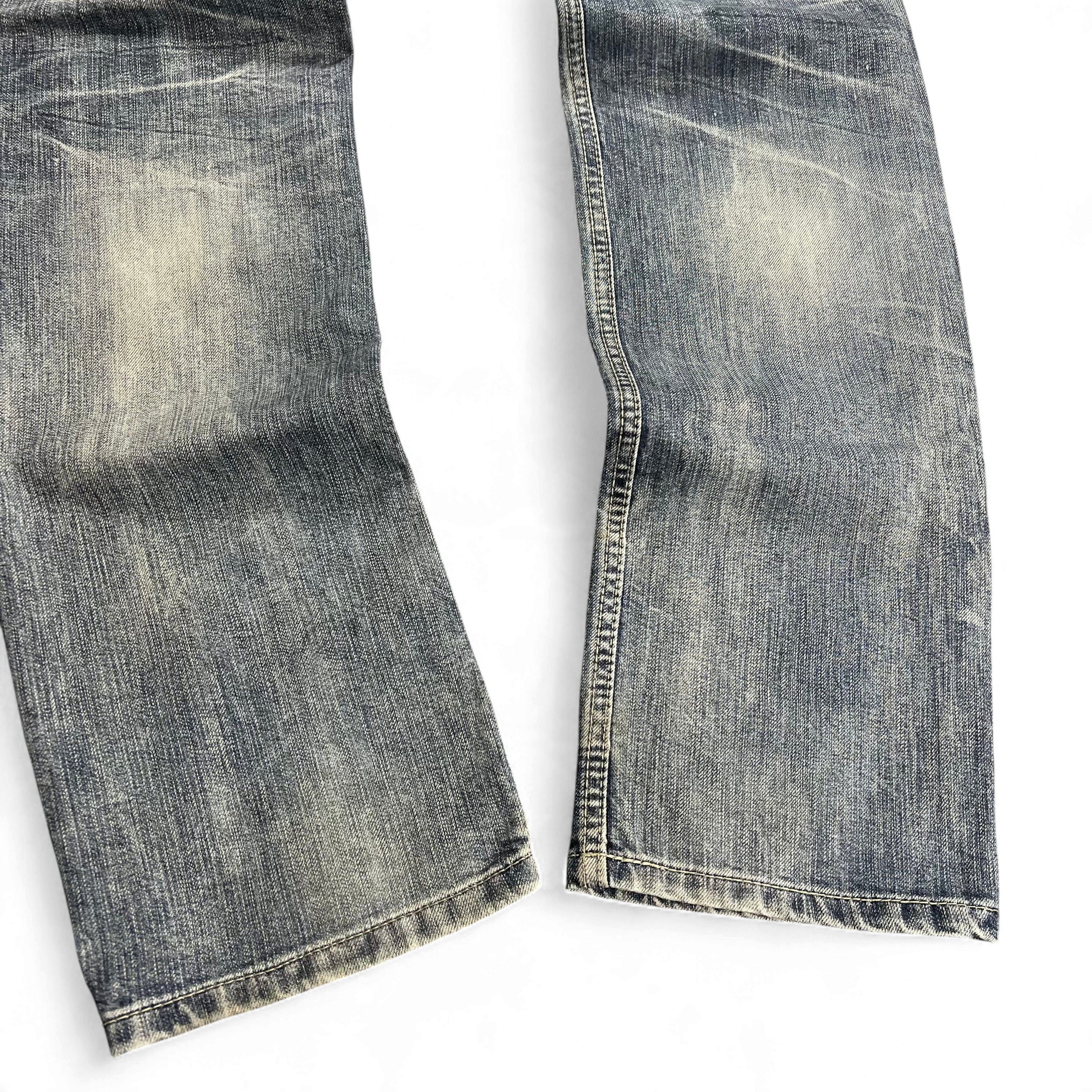 TWC Vintage Jeans mit verwaschener blauer Denim-Optik und geradem Beinverlauf