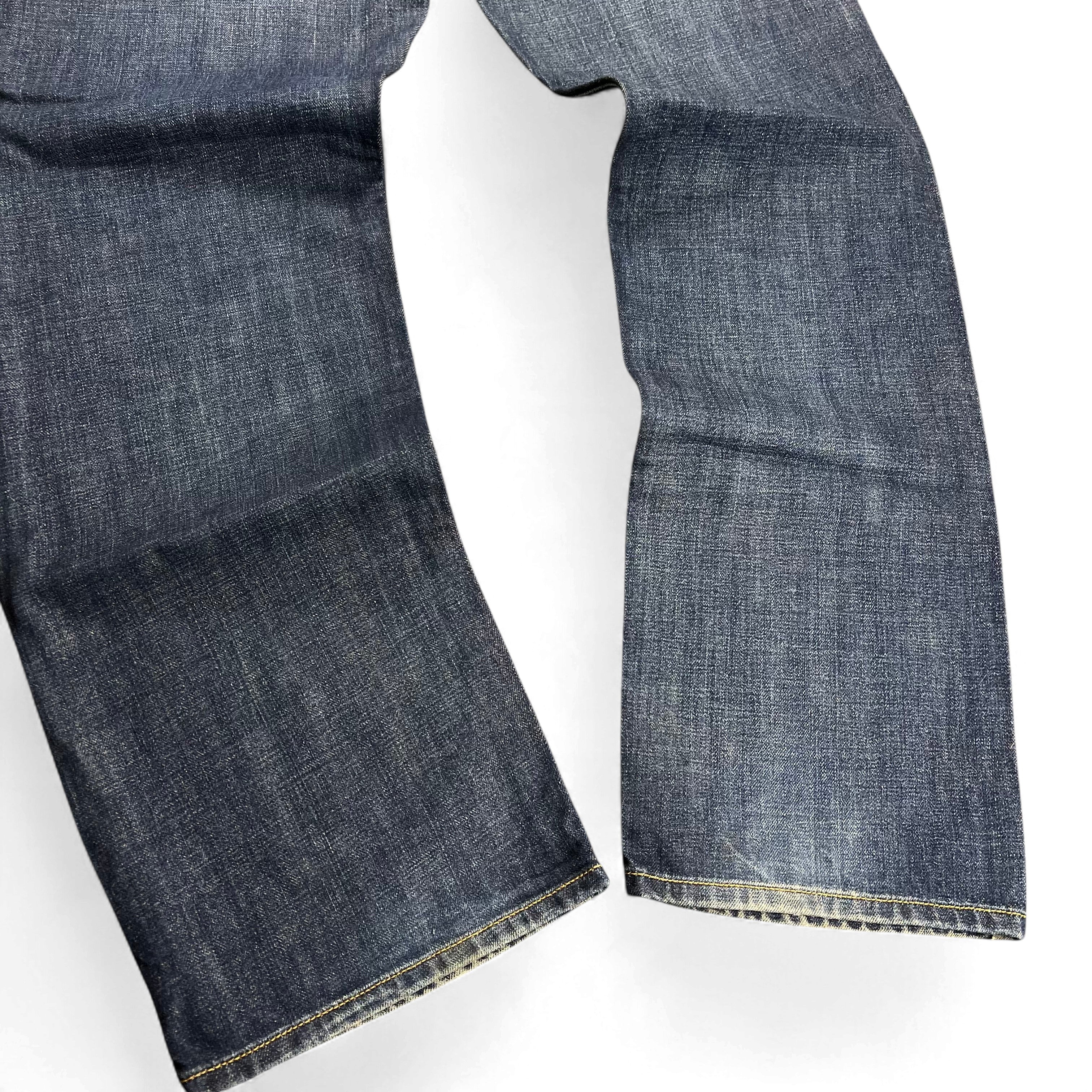 TWC Vintage Diesel Larkee Jeans mit geradem Bein in verwaschenem Blau aus Denim