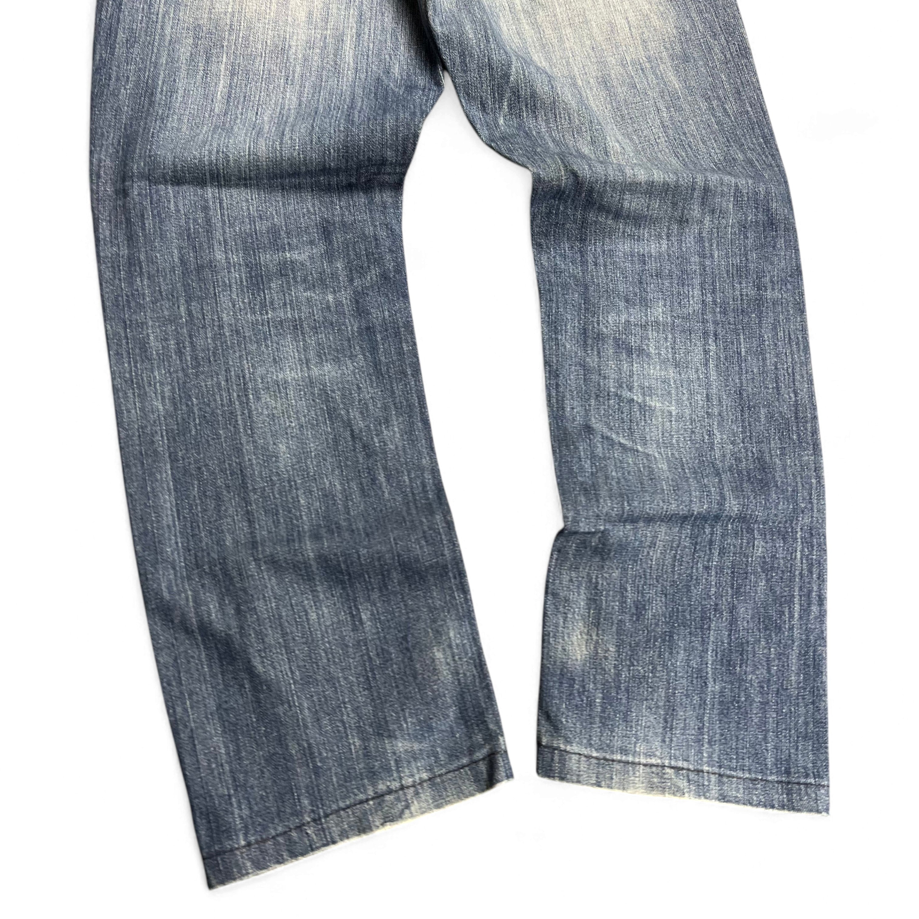TWC Vintage Dolce&Gabbana Jeans mit geradem Bein in verwaschenem Blau aus Denim