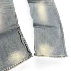 TWC Vintage Diesel Larkee Straight Jeans in hellblauem Denim mit Vintage-Waschung und geradem Beinverlauf