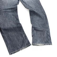 TWC Vintage Diesel Straight USA Jeans in verwaschenem Dunkelblau mit geradem Bein und leichten Abnutzungsspuren