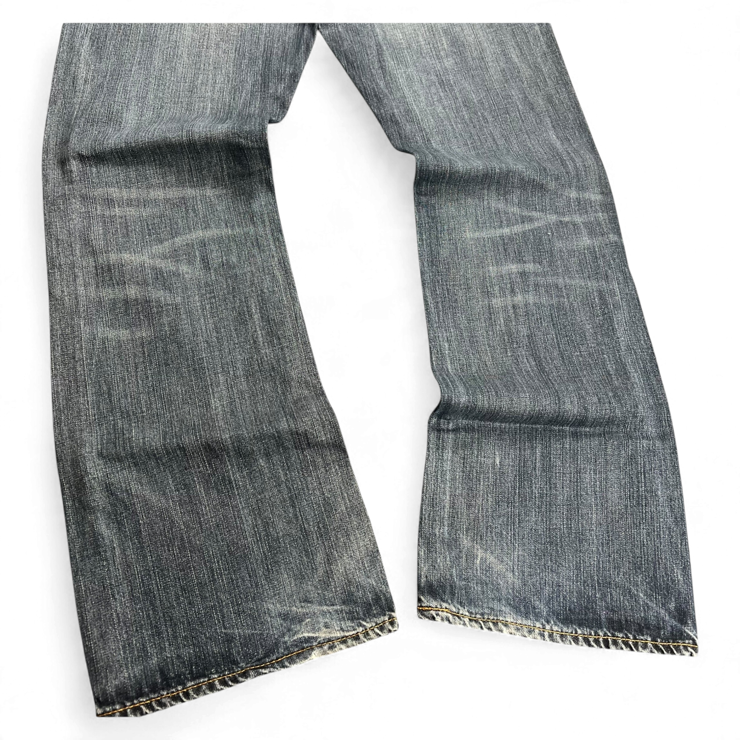 TWC Vintage Levi’s 527 Bootcut Jeans in verwaschenem Blau mit Vintage-Waschung und ausgestelltem Bein
