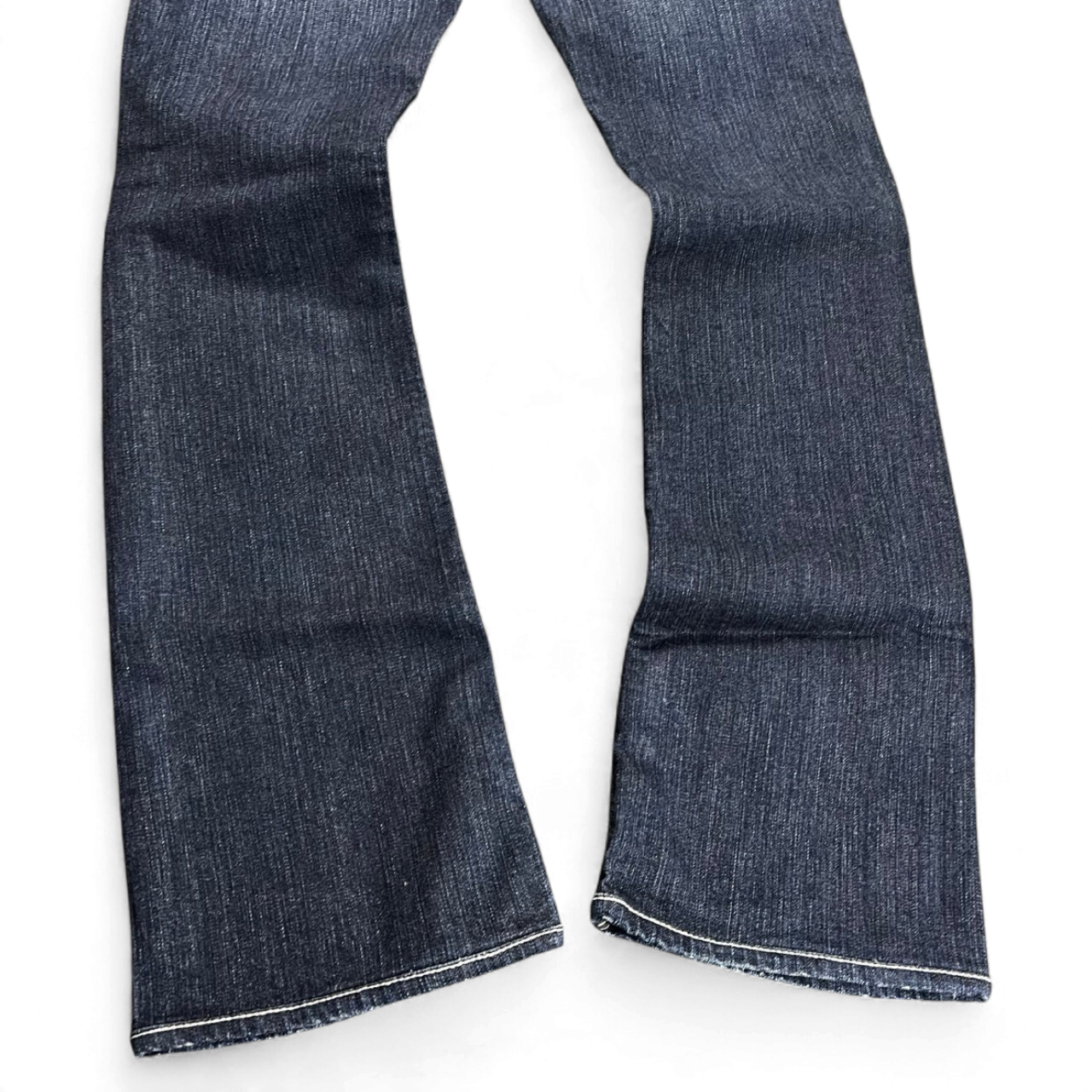 TWC Vintage True Religion Becky Bootcut Jeans in Dunkelblau mit ausgestelltem Bein