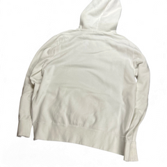 TWC Vintage Ralph Lauren Kapuzenpullover in Weiß, Vintage-Stil mit Kapuze, Rückansicht